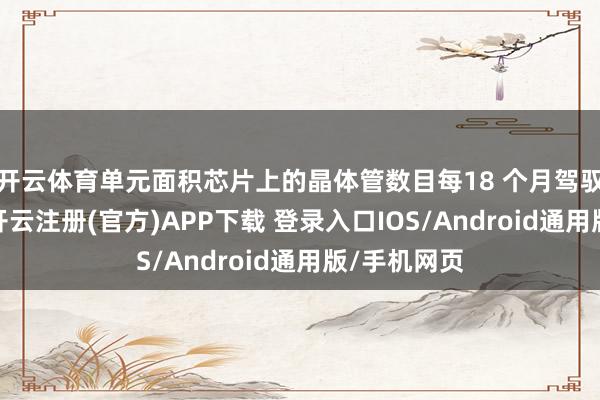 开云体育单元面积芯片上的晶体管数目每18 个月驾驭加多一倍-开云注册(官方)APP下载 登录入口IOS/Android通用版/手机网页