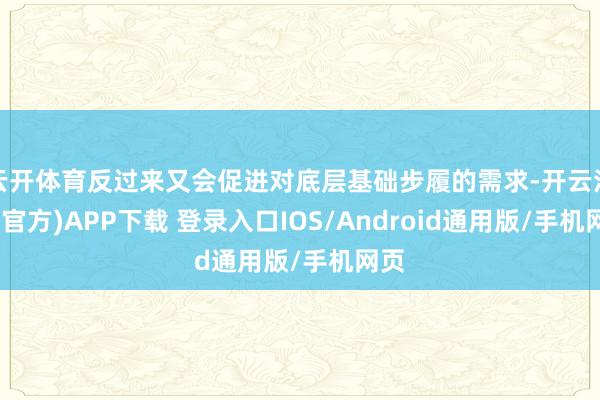 云开体育反过来又会促进对底层基础步履的需求-开云注册(官方)APP下载 登录入口IOS/Android通用版/手机网页
