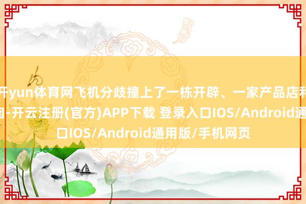 开yun体育网飞机分歧撞上了一栋开辟、一家产品店和一家货仓的烟囱-开云注册(官方)APP下载 登录入口IOS/Android通用版/手机网页